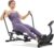 Sunny Health & Fitness Smart Compact Full Motion Rowing Machine, Full-Body Workout, Low-Impact, Extra-Long Rail, 350 LB Weight Capacity and Optional SunnyFit® App Enhanced Connectivity