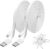2 Pack 20FT Power Extension Cable Compatible with WyzeCam, Wyze Cam Pan, WYZE Cam OG,NestCam Indoor,Blink,Amazon Cloud Camera,USB to Micro USB Durable Charging and Data Sync Cord(White)