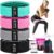 4 Fabric Booty Exercise Bands for Women & Men – Glute, Hip & Thigh Resistance Bands with Workout Guide