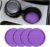 4 Pack Car Cup Holder Coaster, 2.75 Inch Diameter Non-Slip Universal Insert Coaster, Durable, Suitable for Most Car Interior, Car Accessory for Women and Men (Purple)