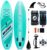 AKSPORT 10’6″×32″×6″ Inflatable Stand Up Paddle Board with Premium Non-Slip Deck,Travel Backpack,Adjustable Paddle,Pump,Leash for Youth & Adult Ultra-Light Surfing SUP Boards