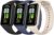 Amzpas TPU Bands for Amazfit Band 7 Fitness & Health Tracker, 3 Pack Soft Breathable Wristband, Adjustable Replacement Sportt Strap for Women Men