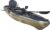 BKC PK11 Angler 10.5-Foot Sit On Top Solo Fishing Kayak w/Instant Reverse Pedal Drive, Hand Control Rudder, Paddle, and Upright Seat