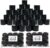 Beauticom® 72 Pieces 7G/7ML (0.25oz) Black Sturdy Thick Double Wall Plastic COntainer Jar with Foam Lined Lid for Pills, Medication, Ointments and Other Beauty and Health Aids – BPA Free