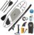 Bifanuo Inflatable Stand Up Paddle Board with SUP Accessories & Backpack. Non-Slip Deck,Wide Stance,Bottom Fin,Double Action Pump and Repair Kit.Youth & Adult Standing Boat