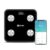 BodyMed Bluetooth Body Fat Smart Scale – Syncs with Smartphone App AIFIT – 440lb. (200kg) Weight Capacity, Black