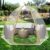 EighteenTek Holiday Decoration Sports Tent Screen House Room Greenhouse Camping Tent Canopy Gazebos 4-6 Person for Patios Large Oversize Weatherproof Pod Pop Up Tent, Cold Protection Beige 10’x10’