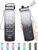 Enerbone 32 OZ Water Bottle, Leakproof BPA & Toxic Free, Motivational Water Bottle with Times to Drink and Straw, Fitness Sports Water Bottle with Strap for Office, Gym, Outdoor Sports