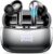 Graphite-Silver Wireless Earbuds, Bluetooth 5.3 Headphones with 4 ENC Noise Cancelling Mics, HiFi Stereo Deep Bass,50H Playtime, IPX7 Waterproof, USB-C Charging,Perfect for Sports, Work, and Leisure