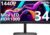 INNOCN 34M1R 34″ Mini LED Curved Ultrawide Gaming Monitor 3440 x 1440p 165Hz PC Computer Gaming Monitor, USB Type C Power Delivery, HDMI, DP, Stereo Speakers, Charger Pad, Black