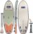 ISLE Megalodon Inflatable Stand Up Paddle Board & iSUP Bundle Accessory Pack – Up to 1,050 lbs Capacity — Durable, Lightweight, Stable — 12′ L x 45″ W x 8″ OR 15′ L x 56″ W x 8″