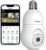 LaView 4MP Bulb Security Camera 2.4GHz,360° 2K Security Cameras Wireless Outdoor Indoor Full Color Day and Night, Motion Detection, Audible Alarm, Easy Installation, Compatible with Alexa