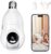 Light Bulb Security Camera,1080P 2.4GHz Light Socket Security Camera for Light Bulb Camera with 360 ° PTZ Night Vision Motion Detection Auto Tracking (1Pack 2.4GHz with No SD Card)