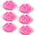 Lips Ice Pack, Lip Shape Gel Ice Pack, Gel Ice Pack for Lip Filler After Care, Reusable Ice Pack Lip Shaped Pads, Pain Relief and Eye Relax, Anti-Aging Lip Care Pad for Reduce Swelling of Lips(6 pcs)