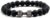 MOONNIGHT STORE Natural Black Volcanic Lava Stone Dumbbell Bracelet Matte Beads Bracelets For Women Men Fitness Barbell Jewelry Pulseras