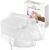 Magicfour White Organza Bags, 50 Pack 4×5 inches Drawstring Gift Bags, Mesh Valentines Christmas Party Bag Wedding Bags, Sachet Bags Sheer Organza Pouches,Favor Jewelry Bags