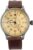 Mil-Tec Luftwaffe Me109 Aviator Vintage German WW2 Flieger Pilot Mens Watch – Military Easy to Read Calfskin Brown Leather Strap 3Atm Analog Quartz