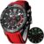 OLEVS Mens Watches Chronograph Waterproof Luminous Silicon Strap Multifunction Watches for Men Quartz Business Calendar Men Wrist Watch