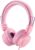 POWMEE M2 Kids Headphones Wired Headphone for Kids,Foldable Adjustable Stereo Tangle-Free,3.5MM Jack Wire Cord On-Ear Headphone for Children/Teens/Girls/School/Kindle/Airplane/Plane/ (Pink)