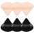 Pimoys 6 Pieces Powder Puff Face Triangle Makeup Sponge Soft Velour Puffs for Loose Powder Setting Powder Blender Foundation Sponge Beauty Makeup Tool, Stocking Stuffers Gift for Women