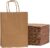 RACETOP Brown Paper Bags with Handles Bulk 100Pcs 8×4.5×10.8 Inch Gift Bags Bulk, Brown Kraft Paper Bags, Retail Bags, Party Bags, Shopping Bags, Favor Bags