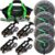 Rhino USA Ratchet Car Tie Down Straps (4PK) – 10,000lb Max Break Strength, Includes (4) 2 Inch x 96 Inch Reinforced Lasso Strapes – Heavy Duty Tire Strap Tie Downs for Truck, Cars, Trailer & More!