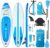 Ridetofly SU01 Stand Up Paddle Board 10.6’x32 x6, Inflatable SUP with 12pcs Accessories, Adjustable Paddles, Detachable Seat, Backpack Pump Fins Included, Paddle Boards for Adults Youth, Up to 330lbs