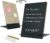 SHOOFFICE Acrylic Dry Erase Board & Felt Board Combo, 11.4” x 8.3″ Double-Sided Desktop Whiteboard with Stand, Frameless Black Message Board with 3 Markers and 20 Pins for Office Home School