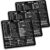SYNERLOGIC (3-Pack) Mac OS (Big Sur/Catalina/Mojave/High Sierra) Reference Keyboard Shortcut Sticker – Black, Premium Vinyl, No-Residue Adhesive (for Intel MacBook Air/Pro, iMac, Mac Mini, Mac Pro)