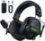 WESEARY Wireless Gaming Headset for PC, PS4, Switch, 2.4GHz USB Wireless PS5 Gaming Headphones with Microphones, Immerse 7.1 Surround Sound, Bluetooth 5.4, Cool RGB Lighting, 50-Hour Battery Life