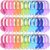 Wensdo Bulk Headphones for Classroom 24 Pack Multi Color Headsets,Wholesale Student Comfy Swivel Earphones for Library, School, Airplane, Kids for Online Learning and Travel, Noise Stereo Sound