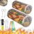 Wrakus Rolling Grilling Baskets for Outdoor – Grill Grate Charcoal Round BBQ Stainless Steel Basket Campfire Grid Camping Picnic Cookware (M&L)
