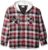 Wrangler Authentics Men’s Long Sleeve Quilted Lined Flannel Shirt Jacket with Hood