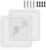 YIMATEECO 120mm PC Dust Filter Fan Filter Computer Fan Grills Dust Mesh Magnetic Frame PC Case Cover Dustproof PVC 50 Mesh(PVC, Gentleman Aesthetic, 120 * 120mm, 2pcs, White)