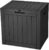 YITAHOME 30 Gallon Deck Box Outdoor Storage Box, Waterproof Resin Package Delivery and Storage Box with Lockable Lid for Patio Furniture Cushions, Pool Accessories, Garden Tools, Black