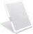 deweisn Folding Lighted Makeup Mirror with 72 LEDs 3 Colors Light Modes USB Rechargable 1800mA Batteries Portable Ultra Thin Compact Vanity Mirror Dimmable Travel Mirror